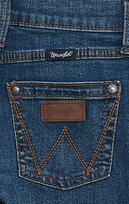 Girl's Wrangler 1009GWWDI Darci Medium Wash Wide Leg Trouser Jean (4-14)