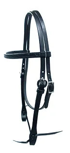 Hilltop Tack Supply Blk-100 Black Browband Headstall