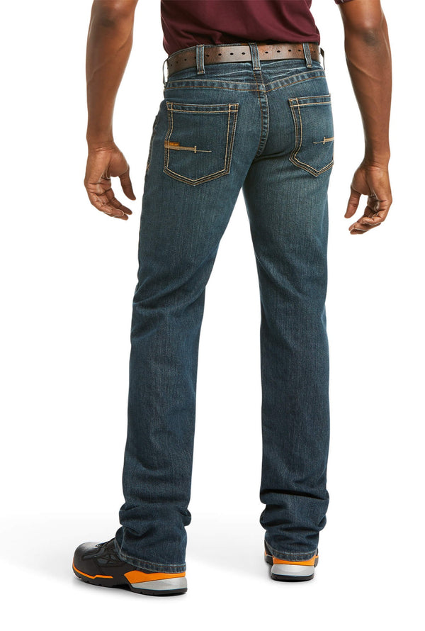 Men's Ariat 10016222 Rebar M5 Slim DuraStretch Edge Stackable Straight Leg Jean