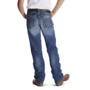 Boy's B4 relaxed fit boot cut jeans. Rear View