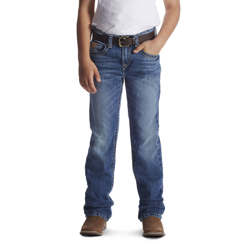 Boys Ariat 10018345 B4 Boundary Dakota Boot Cut Jean