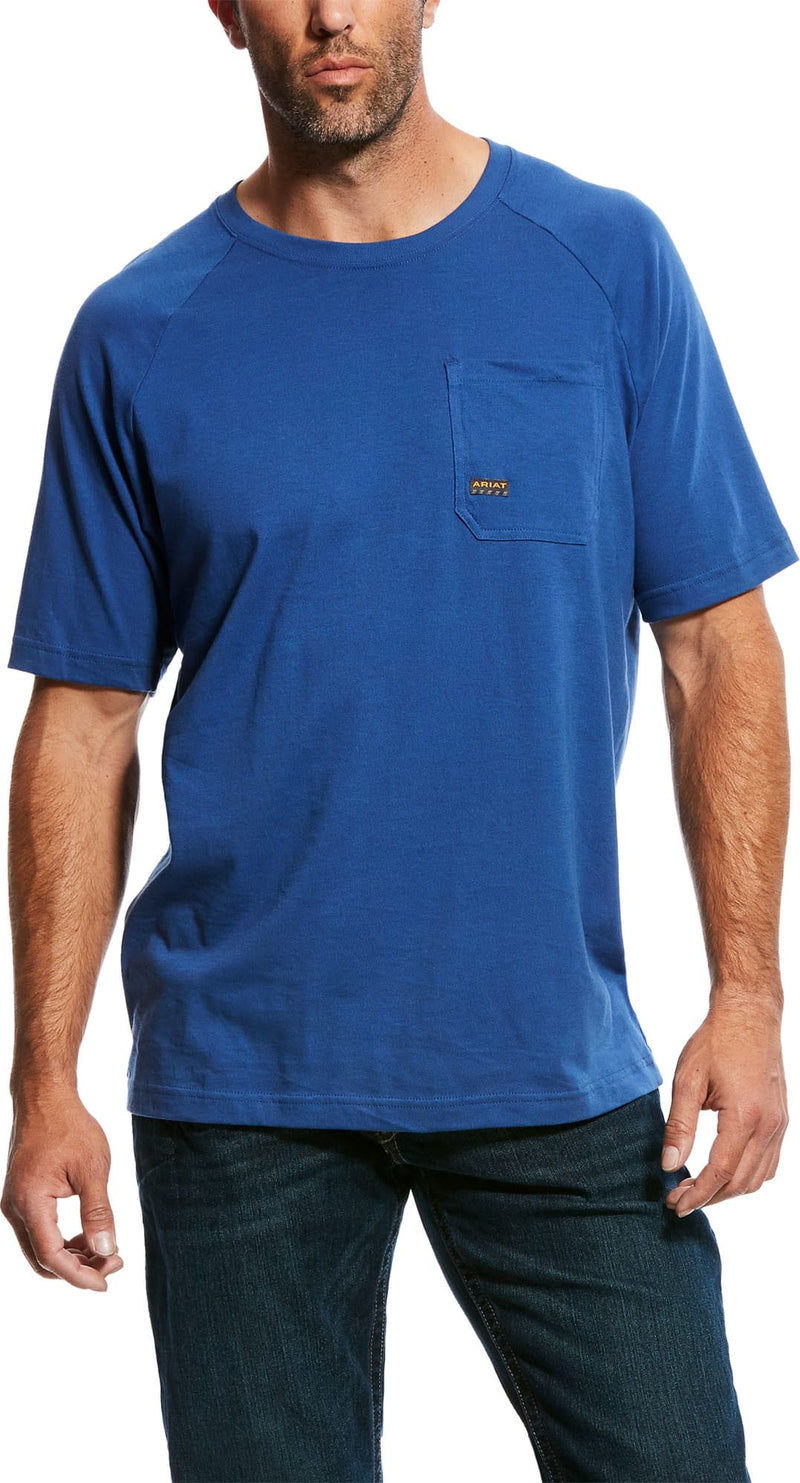 Ariat 10025377 Men's Metal Blue Rebar Cotton Strong T-Shirt