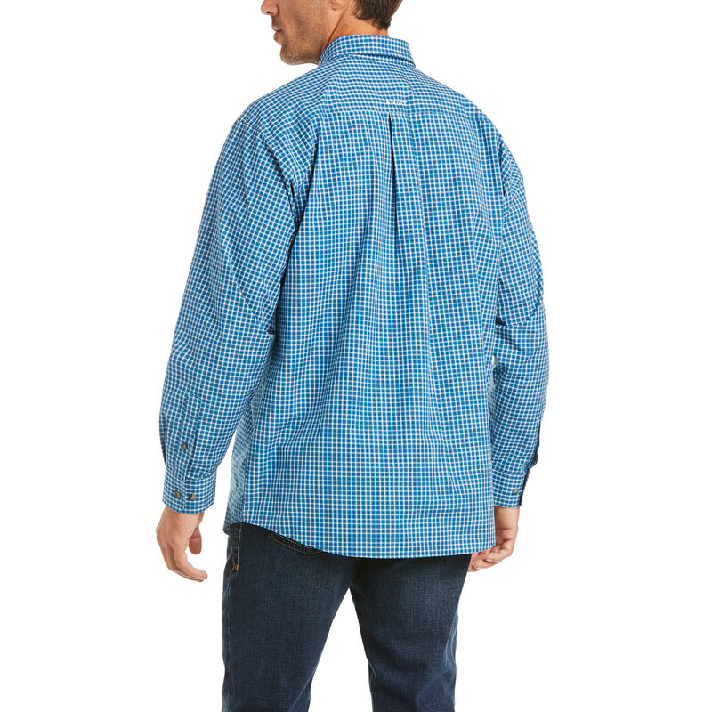 Ariat 10035041 Men's Thermapool Blue Pro Series Charles Classic Fit Long Sleeve Shirt