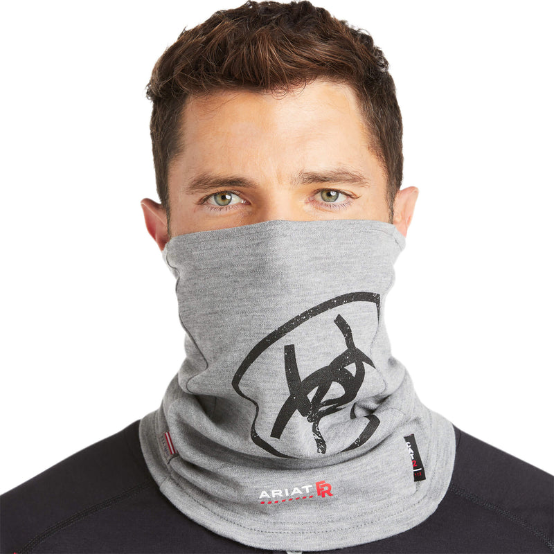 Ariat 10036646 Logo Neck Gaiter Heather Grey FR