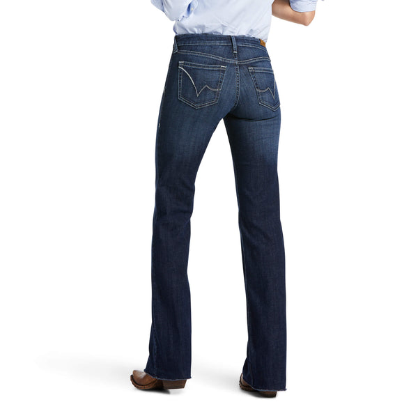 Women's Ariat 10039598 Rascal Blue Trouser Perfect Rise London Wide Leg Jean