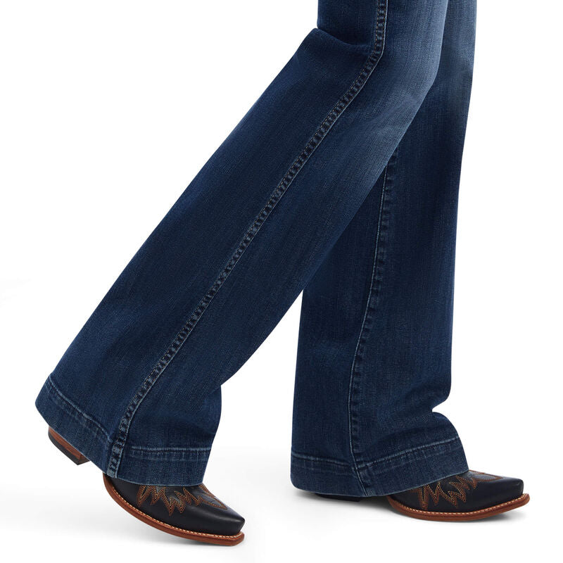 Women's Ariat 10042216 Slim Trouser McKenna Wide Leg Jean CLOSEOUT