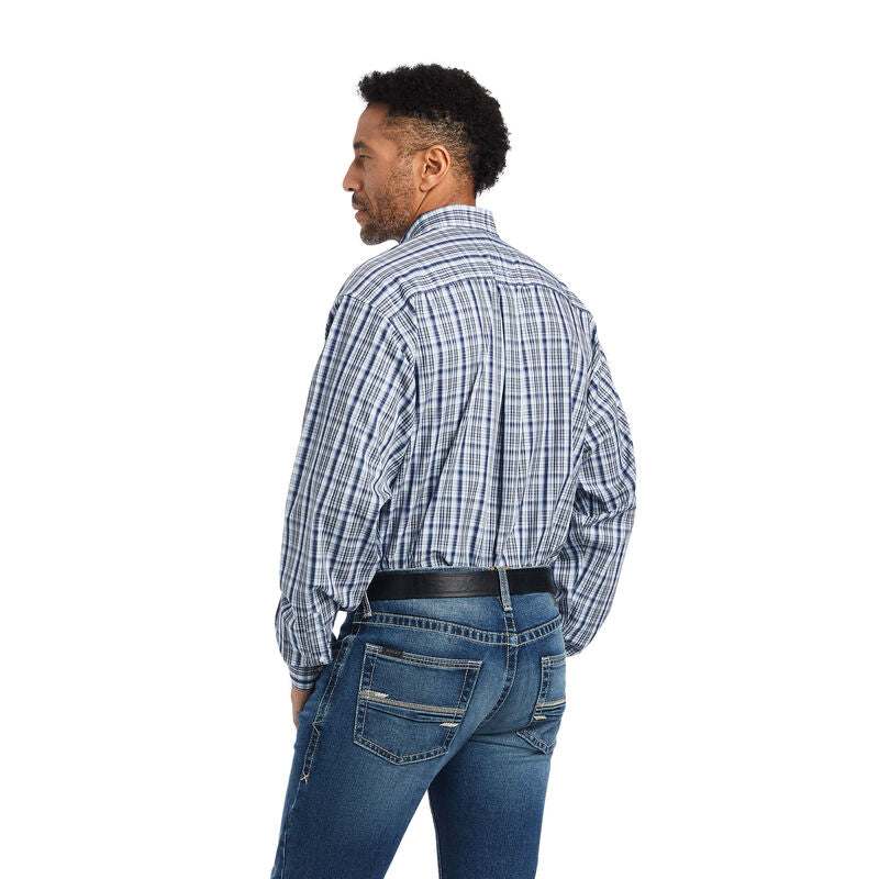Ariat 10042321 Men's Wrinkle Free Igor Classic Fit Shirt In Airy Blue