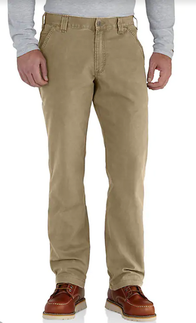 Carhartt 102291 253 Rugged Flex Dark Khaki Rigby Dungaree Work Pants