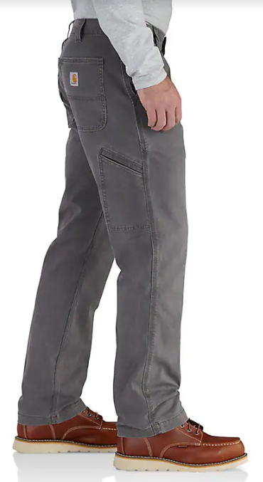 Carhartt ワークパンツ 10 Tall グレー Carhartt Rugged Flex® Gravel Rigby Dungaree Work Pant