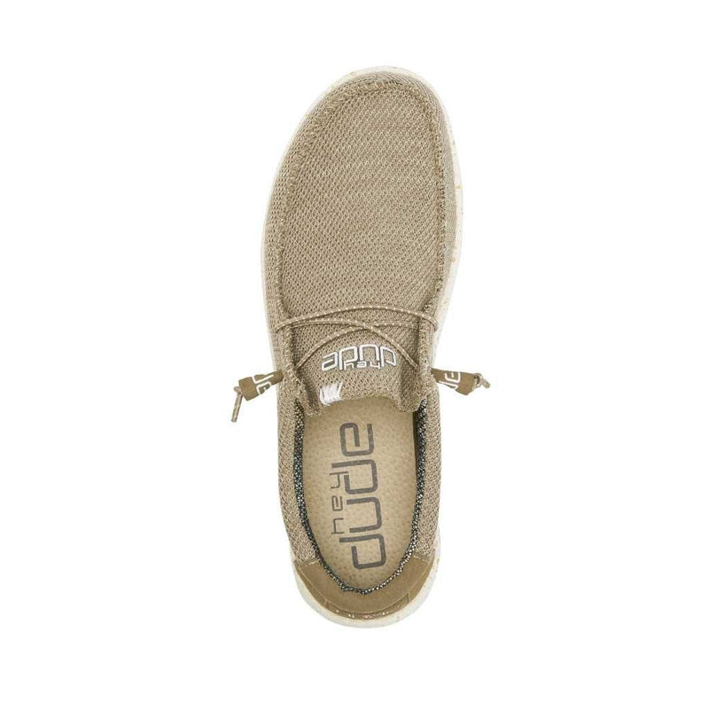 Men's Hey Dude 40161-202 Wally Sox Stitch Sand Shoe (also has Women's and Youth sizes)