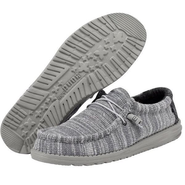 Men's Hey Dude 110383267 Wally Stretch Platinum Mix