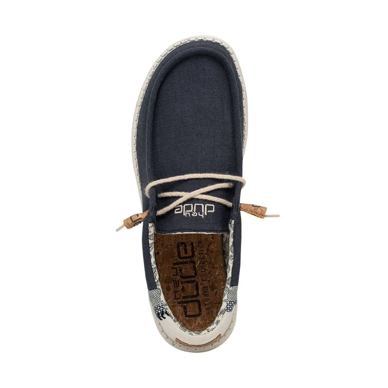 Men's Hey Dude 40015-410 Wally Break Stitch Navy (also has Women's sizes)
