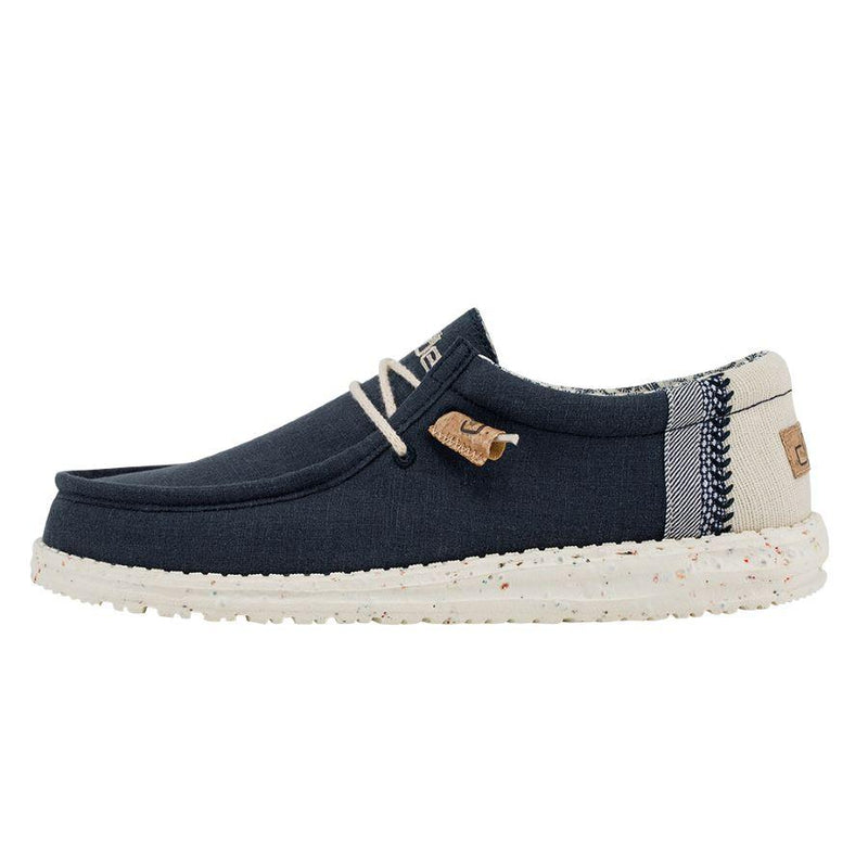 Men's Hey Dude 40015-410 Wally Break Stitch Navy (also has Women's sizes)