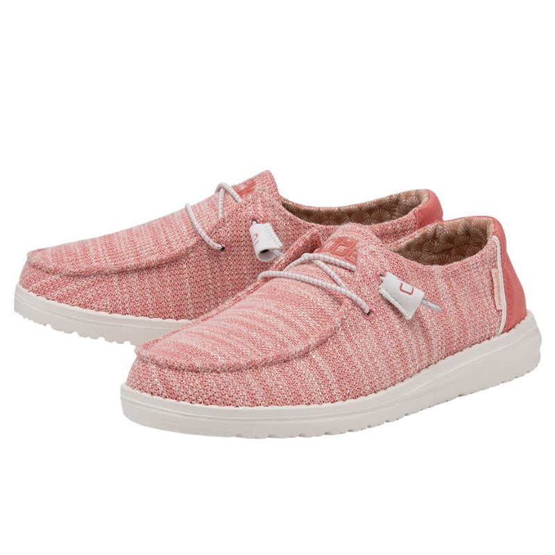 Women's Hey Dude 121415071 Wendy Stretch Coral Pearl