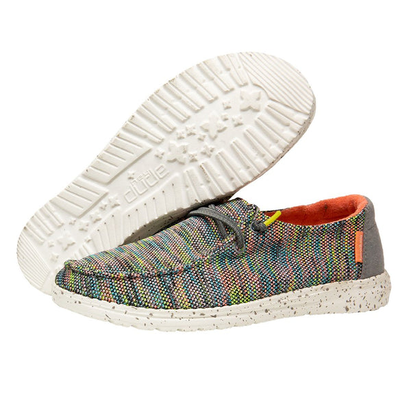 Women's Hey Dude 121928341 Wendy Sox Peacock Pink Shoe