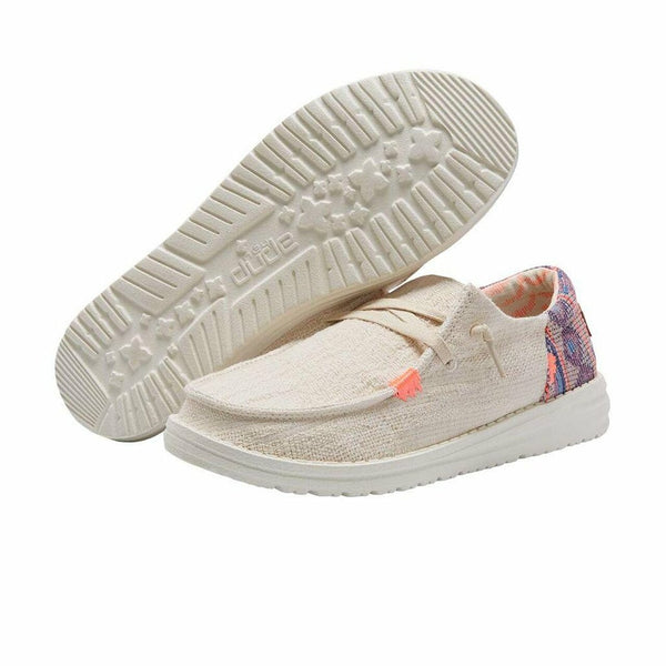 Women's Hey Dude 121930578 Wendy Funk Boho Pink Beige Shoe