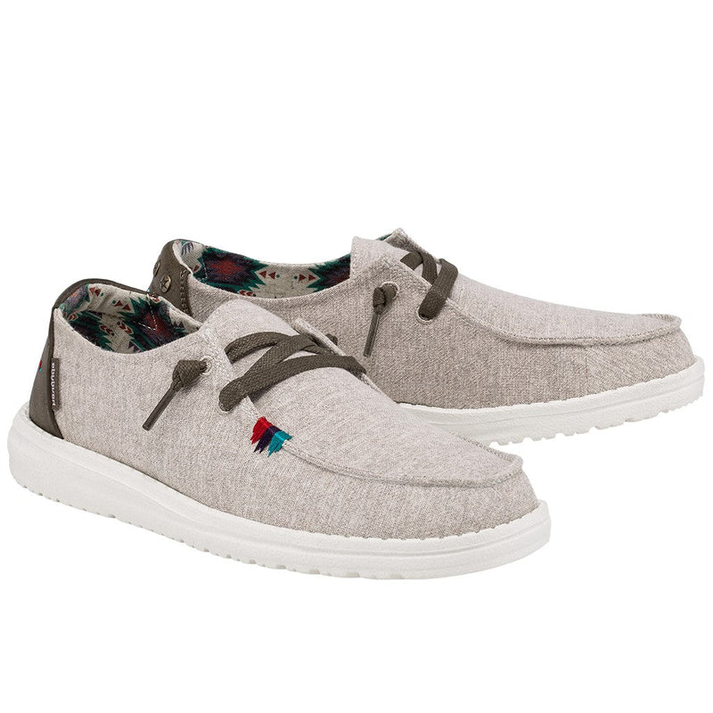 Women's Hey Dude 122139109 Wendy Rodeo Wheat Aztec Shoe *CLOSEOUT*