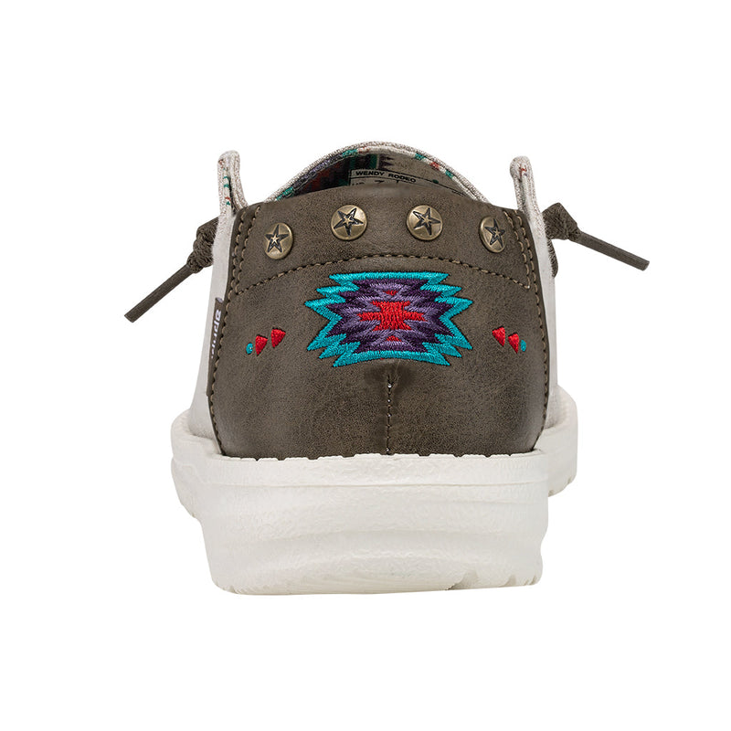 Women's Hey Dude 122139109 Wendy Rodeo Wheat Aztec Shoe *CLOSEOUT*