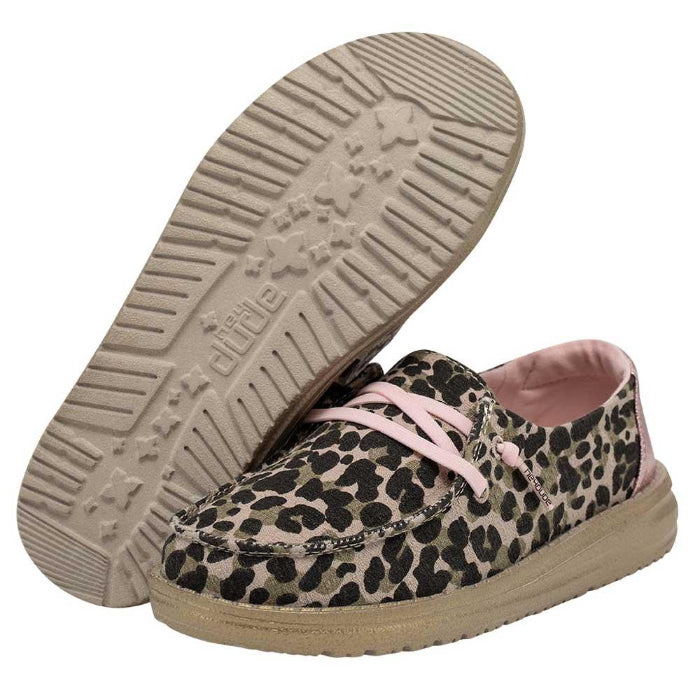 Youth Hey Dude 130121619 Wendy Leo Nut Brown Shoe
