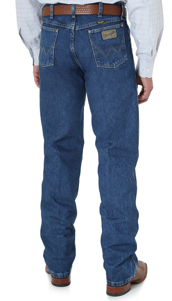 Men's Wrangler 13MGSHD Heavyweight Stone Denim Prewashed George Strait Cowboy Cut® Original Fit Jean (SHOP IN-STORES TOO)