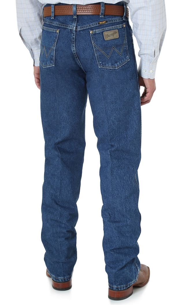 Wrangler 13MGSHD Men's Heavyweight Stone Denim Prewashed George Strait Cowboy Cut® Original Fit Jean