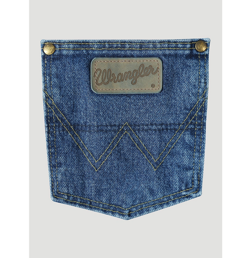 Wrangler 13MGSHD Men's Heavyweight Stone Denim Prewashed George Strait Cowboy Cut® Original Fit Jean