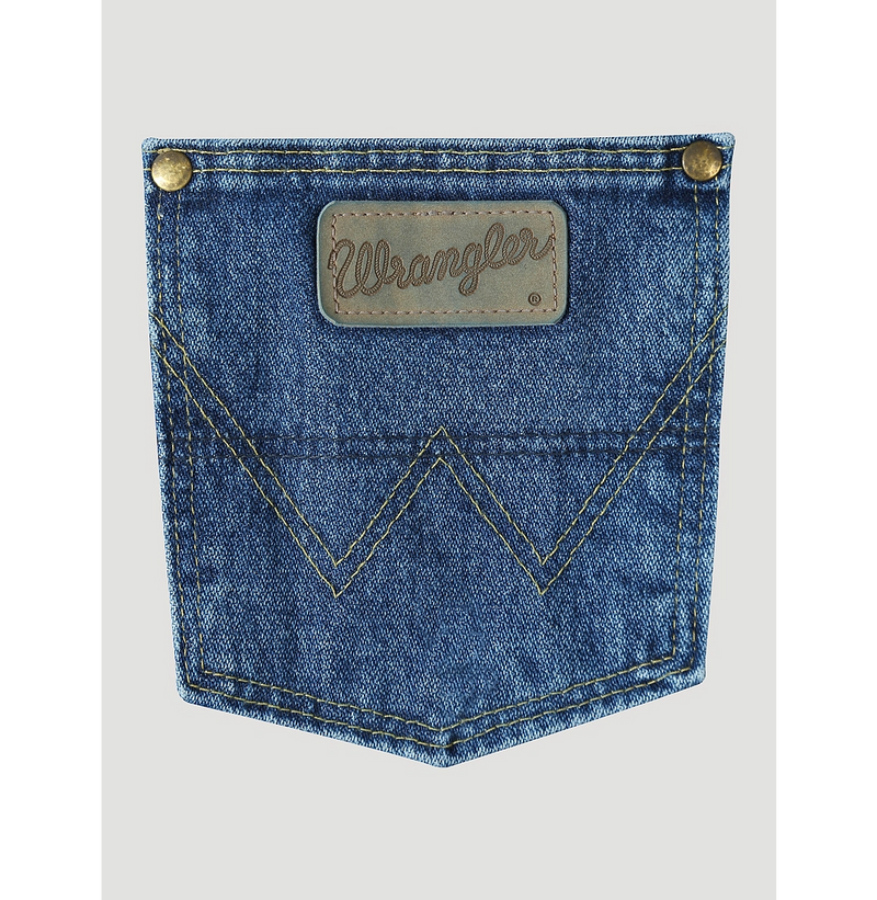 Wrangler 13MGSHD Men's Heavyweight Stone Denim Prewashed George Strait Cowboy Cut® Original Fit Jean (SHOP IN-STORES TOO)