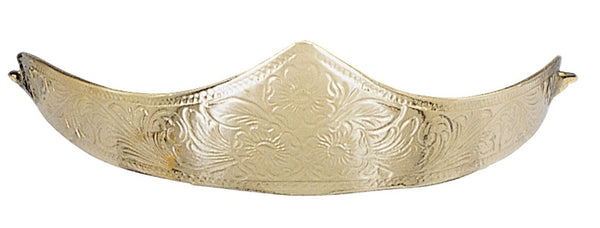 M & F 1411601 WESTERN BOOT ENGRAVED BRASS HEEL CAP