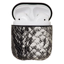 MB Airpod Black Python Print Case w/Carabiner