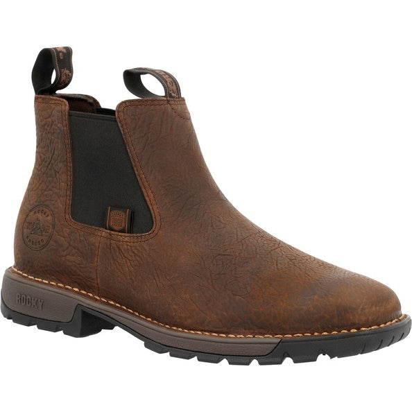Rocky RKW0381 Men's 4" Legacy 32 Chelsea Soft Square Toe Vibram Sole Boot (Shop In-Store Too)