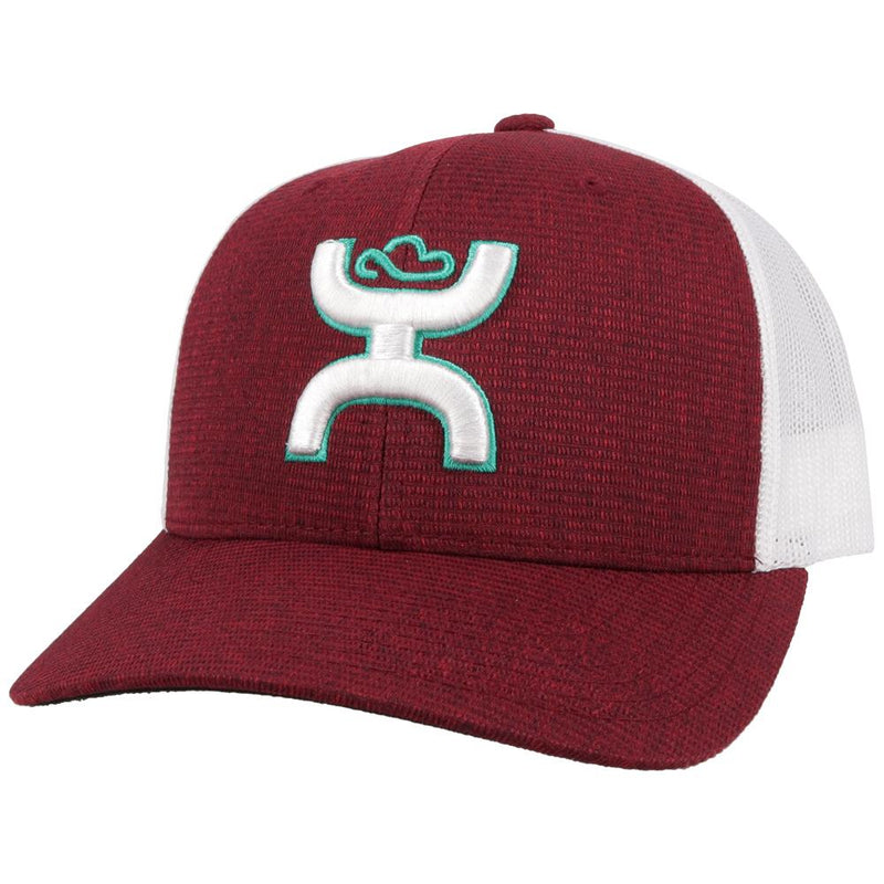 Hooey 2106T-MAWH "STERLING" Maroon/White Snap Back Cap