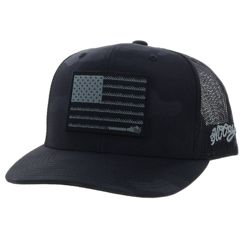 Hooey 2210T-BK "Liberty Roper" Black/Black Snap Back Cap