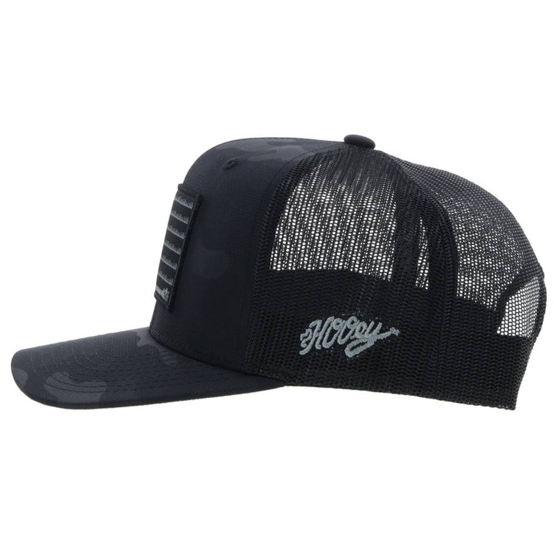 Hooey 2210T-BK "Liberty Roper" Black/Black Snap Back Cap