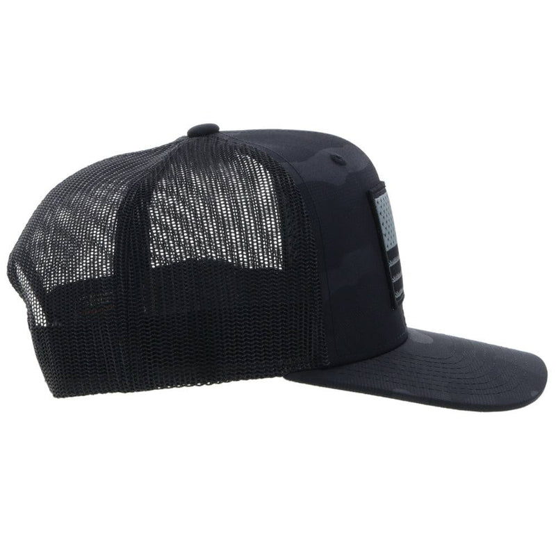 Hooey 2210T-BK "Liberty Roper" Black/Black Snap Back Cap