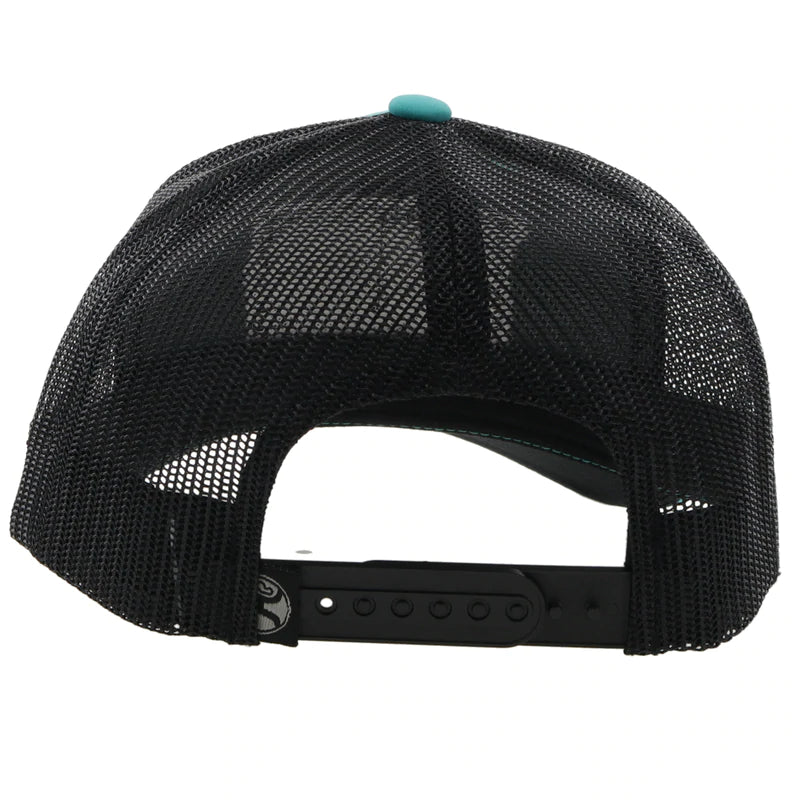 Hooey 2210T-TQBK "Liberty Roper" Turquoise/Black Snap Back Cap