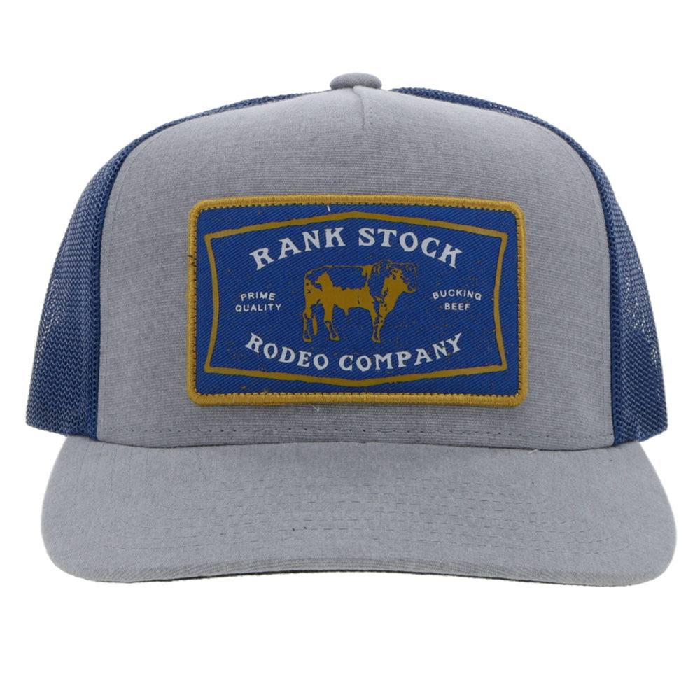 Hooey 2261T-GYBL "Rank Stock" Grey/Blue Snap Back Cap