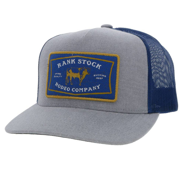 Hooey 2261T-GYBL "Rank Stock" Grey/Blue Snap Back Cap