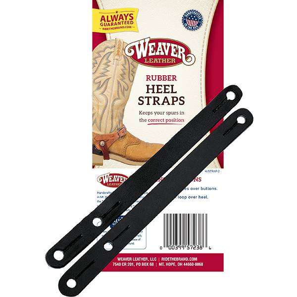 Weaver Leather 03-0790 Black Rubber Heel Straps