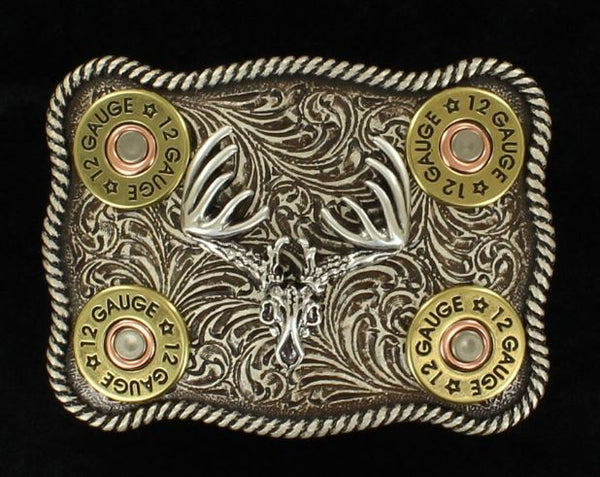 Nocona 37526 Men's Skull Shotgun Shell Buckle