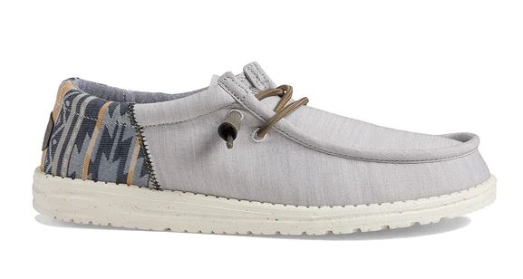 Men's Hey Dude 40006-270 Wally Funk Stone Shoe (also has Women's and Youth sizes)