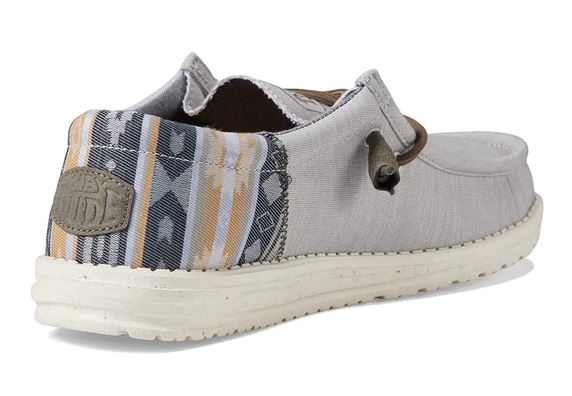 Men's Hey Dude 40006-270 Wally Funk Stone Shoe (also has Women's and Youth sizes)