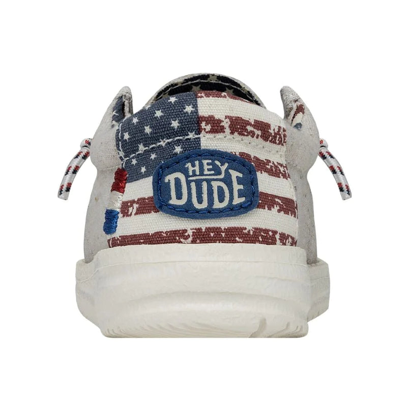 Hey Dude Wally Toddler Off White Patriotic 40031-1K1
