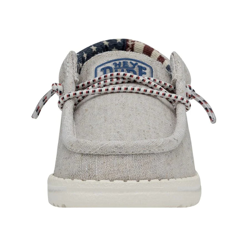 Hey Dude Wally Toddler Off White Patriotic 40031-1K1
