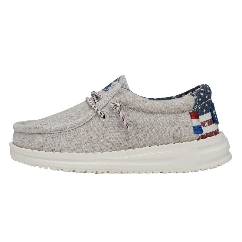 Hey Dude Wally Toddler Off White Patriotic 40031-1K1