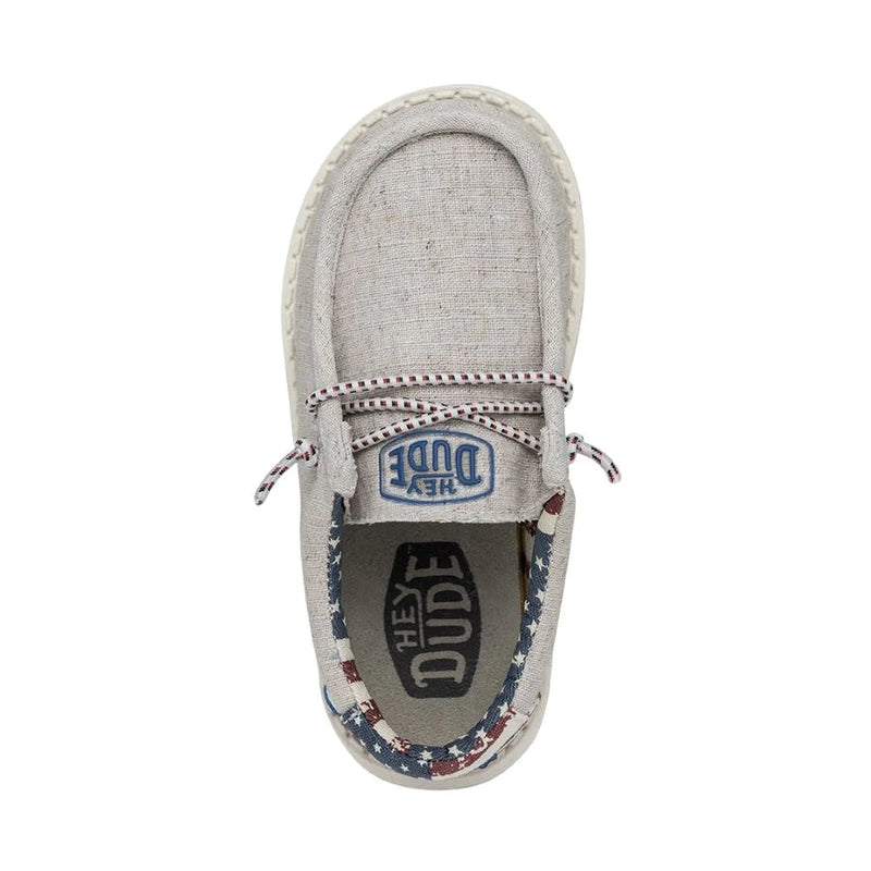 Hey Dude Wally Toddler Off White Patriotic 40031-1K1