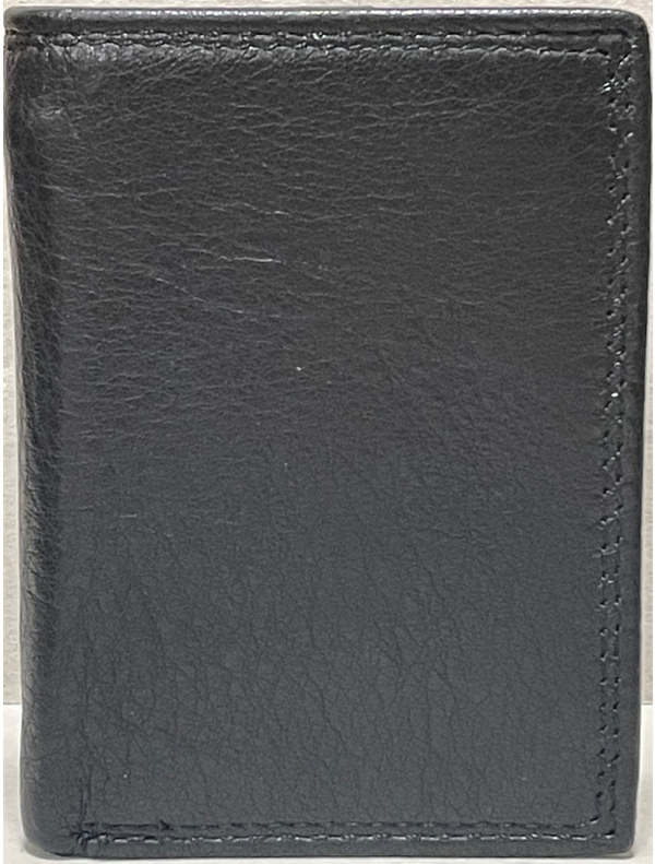 Top Notch Accessories 5100BK Black Smooth Tri-fold wallet
