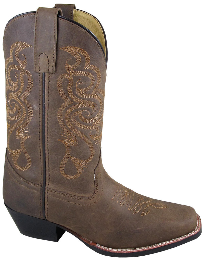 Women's Smoky Mountain 6274 Brown Oil Distressed Square Toe Boot