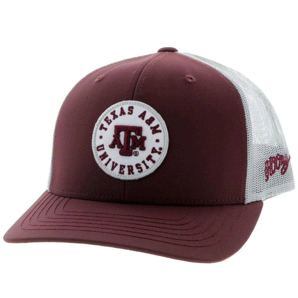 Hooey Texas A&M Maroon and Grey Patch Snapback Cap