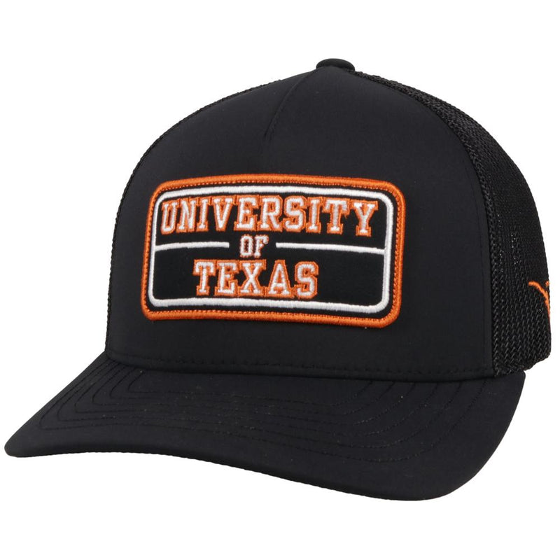 Hooey "7080BK" University of Texas Black Patch Flexfit Cap (Online Only)