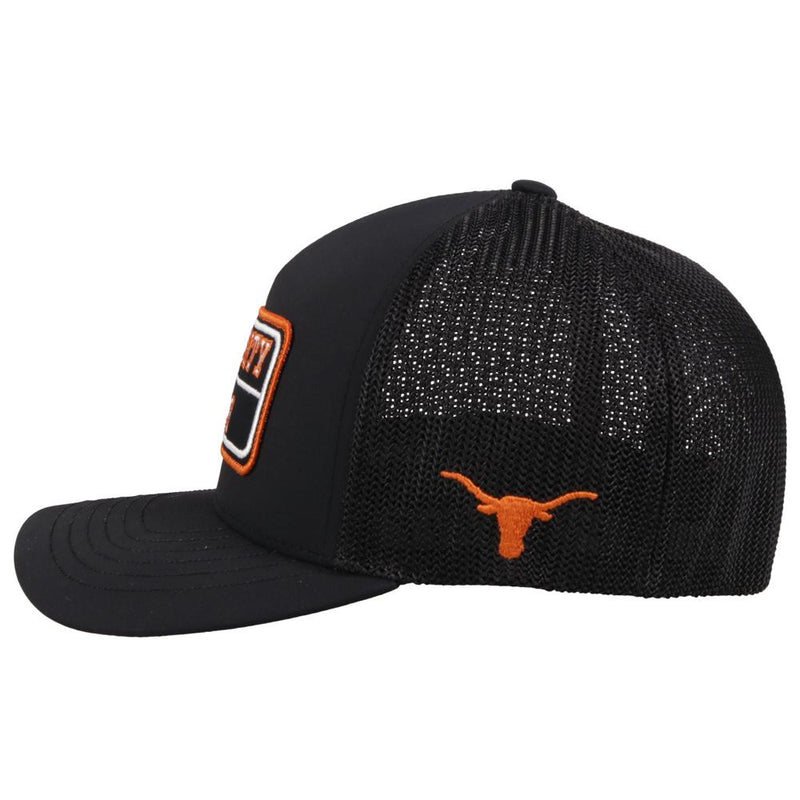 Hooey "7080BK" University of Texas Black Patch Flexfit Cap (Online Only)
